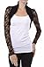 Imagenation Lace Cropped Open Shrug Bolero