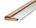 M-D Building Products 76281 4-9/16 in. x 1-1/8 in. x 73 in. Silver Adjustable Aluminum & Hardwood Threshold Kit - Versatile Solution for French and Exterior Doors