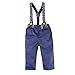 BIG ELEPHANT Baby Boys' 3 Piece Gentle Pants Clothing Set with Bowtie H03, Green, 6 - 12 Months