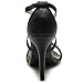 Ollio Women's Shoe High Heel Criss Cross Ankle Strap Sandal