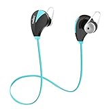 Wireless Earbuds, AELEC Bluetooth Headphones In-Ear Sports Earbuds Sweatproof Earphones Noise Cancelling Headsets with Mic for Running Jogging (Blue)