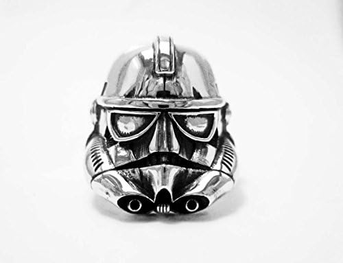 925 Sterling Silver, Star Wars Stormtrooper Ring, Stormtrooper Ring, Star Wars ring, Geek Engagement Rings - Silver ring