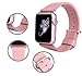 JSGJMY Apple Watch Band 38mm Leather Replacement Strap for iWatch Series 2 Series 1 Edition Sport-Rose Gold