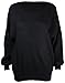 ZJ Clothes Women's Plus Size Long Sleeves Baggy Style Oversize Sweater Jumper
