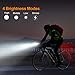 Rortquee USB Rechargeable Bike Light Set,1500mA Powerful Waterproof Mountain Bicycle Headlight and Taillight Set Super Bright Front Light and Rear Light for Cycling Safety