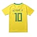 FCB Brazil Neymar JR #10 Home Football Soccer Kids Jersey Short Socks Set Youth Sizes (Short (2018 Edition), 6-7 Years)