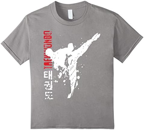 Kids Taekwondo Martial Arts TShirt 12 Slate