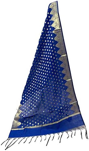 SHREEMAA CREATIONS BANARSI COTTON ZARI WOVEN DUPATTA (WCD2)