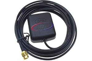 Waterproof GPS Active Antenna with SMA Male Connector 2.7-5V DC for Vehicle Truck RV Motorhome Marine Boat GPS Navigation Sys