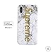 iPhone X - 5.8” - Protective Durable Slim Fit TPU Case / Cover / Bumper / Skin / Cushion - New Fashion x White Gold Marble