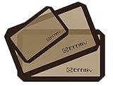 Effiliv Baking Mat Set of 3 - Non-Stick Silicone Reusable Mats Bakeware Set - Cookie Liner