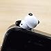 ZOEAST Adorable Recumbent Smiling Little Panda Dust Plug 3.5mm Phone Accessory Cell Phone Plug iPhone Dust Plug Samsung Plug Phone Charm Headphone Jack Earphone Cap Ear Cap Dust Plug (Panda)