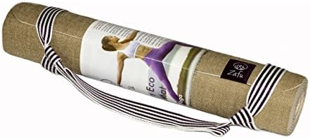 Zafu Yoga Mat - For All Types of Yoga - Bikram - Restorative - Hatha - Professional Quality - Super Grip - Anti Slip - Lightweight But Dense - Anti Bacterial Jute - Non Toxic - Eco Friendly (Natural)