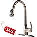 Hotis Commercial Single Handle Pull Down Sprayer Stainless Steel Kitchen Sink Faucet, Brushed Nickel Kitchen faucets