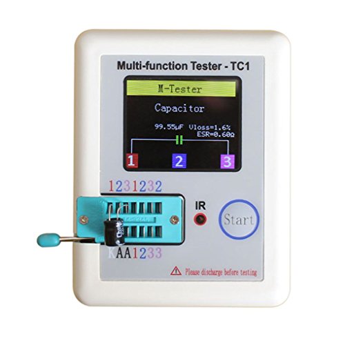 TFT Transistor Tester Capacitance Meter LCR ESR NPN PNP Capacitor Checker Detector USB Charging LCR-TC1 Stevlogs