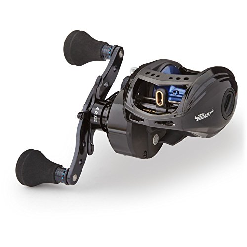 Abu Garcia REVO T2 BST60 Revo Toro Beast Low-Profile Baitcast Fishing Reel, 60 - Right-Handed, Blue,Back