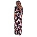 Kshion Women V Neck Boho Long Maxi Evening Party Beach Dress Floral Sundress