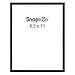 SnapeZo Certificate Frame 8.5x11, Black, 1.25 Inch Aluminum Profile, Front-Loading Snap Frame, Wall Mounting, Professional Series