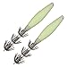 2x 8inch Luminous Squid Egi Jigs Fishing Lures Baits Stainless Steel Squid Hooks