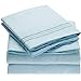 Mellanni Full Sheets Set - 4 PC Iconic Collection Bedding - Hotel Luxury, Extra Soft, Cooling Bed Sheets - Wrinkle, Fade, Stain Resistant (Full, Aqua)