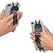 TFY Security Hand Strap with 360 ° Rotation Metal Ring Finger-Grip Holder Stand Compatible with iPhone 15 Pro Max / 14 Plus / 13 Pro / 12 / SE/Galaxy S23 / Note 20 / Mate 60 Pro (Grey)