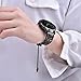 VIGOSS Metal Bracelet Compatible with Galaxy 42mm Watch Bands/Galaxy Watch Active 40mm Band Black Women 20mm Stainless Steel Bangle for Samsung Galaxy Watch 42mm R810/Galaxy Watch Active 40mm R500