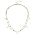 BaubleStar Star Moon Charm Necklace Layering Chain Choker for Women