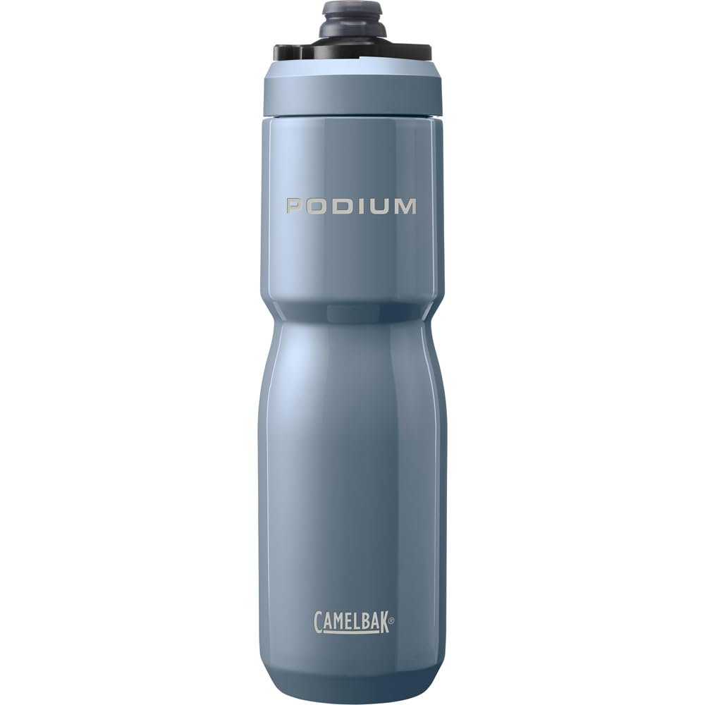 Camelbak Podium Insulated Steel 650ml – bike bottle – stainless steel 18/8 – high capacity – double-walled vacuum insulation – leak-proof – high flow – Pacific, size: OS