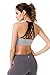 Queenie Ke Women's Medium Support Hand-Knited Nest Back Sport Fast Lane Bra Size M Color Grey Melange