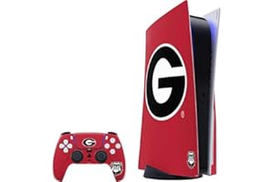 Skinit Decal Gaming skin compatible with PS5 Bundle - Officially Licensed University of Georgia Logo Red Design