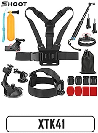 Ploufer gopro action camera accessory kit GoPro Mount/Chest Strap/Octopus Tripod with Carrying Case action camera accessory for gopro hero 7 6 5 4 Xiaomi Yi 4K Lite 2 SJCAM SJ7 eken H9 Nikon Sony Set