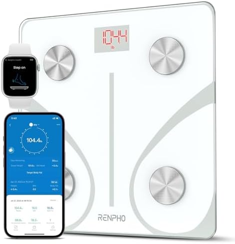 RENPHO Body Fat Scale Smart BMI Scale Digital Bathroom Wireless
