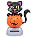 Plastic Solar Powered Dancing Halloween Cats with Pumpkins, 4