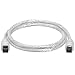 Clear IEEE 1394 Firewire 800 to Firewire 800 Cable, 9 Pin/9 Pin Male/Male – 3 FT