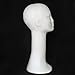 Wig Head, RIUDA Mannequin Female Foam Long Neck Head Model Hair Hat Wig Glasses Stand Display
