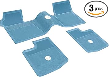 Amazon Com Oer M63003 Light Blue Bow Tie 3 Piece Rubber Floor Mat