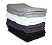 J & M Home Fashions Utility Bar Mop Dish Towels, 16x19, Multi-Color 12 Piece