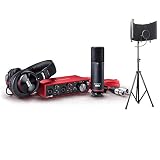 Focusrite Scarlett Studio 3rd Generation Pack w/AxcessAbles Microphone Isolation Shield Stand