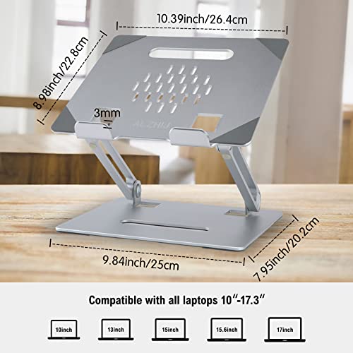 Adjustable Laptop Stand for Desk Ergonomic Aluminum Foldable Computer