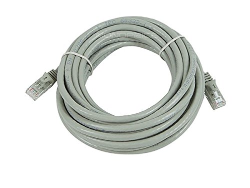 Monoprice 109786 Flexboot Cat6 Ethernet Patch Cable - Network Internet Cord - RJ45, Stranded, 550Mhz, UTP, Pure Bare Copper Wire, 24AWG, 20ft, Gray