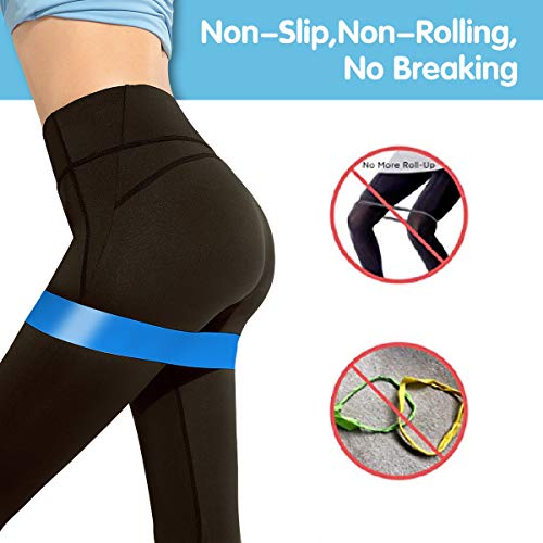 Frebw Mini Resistance Loop Bands,Premium Exercise Fitness Band Best for Stretching, Crossfit, Pilates, Yoga, Physical Therapy, Home Gym