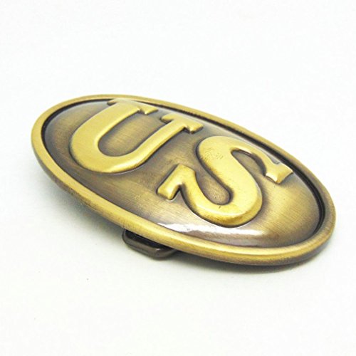Vintage Brass US Civil War Metal Belt Buckle Union Infantry Soldiers U.S. Army