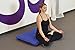YogaAccessories Cotton Zabuton Meditation Cushion - Blue
