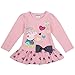 Peppa Pig Little Girls Spring Fall Long Sleeve Cartoon Embroidery Embroidered Stitching Cotton Pants (Set of 2 Pieces),Pink,4 (3/4Y)