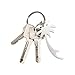 Swatom Palm Tree Bottle Opener with Keychain, Key Tag Chain Ring, 6 Piece