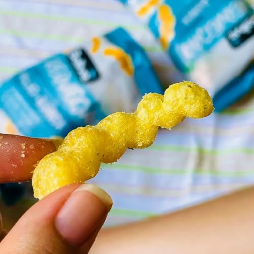 Kit Salgadinho BELIVE Sem Glúten Sabor Requeijão 25g c/12 pacotes – Snack Assado, Crocante e Prático para Lanche