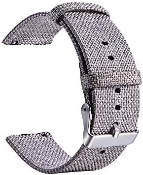 20mm Watch Band for Samsung Galaxy Watch （42mm ）Sport Watch,Tiean Luxury Strong Quick Release Clasp Replacement Comfortable Woven Fabric Strap Size Adjustable