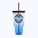 Silver Buffalo WW0517 DC Comics Wonder Woman Logo Jumbo Cold Cup with Lid and Straw, 32-Ounces