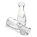 Set of 4 - Glass Carafe - 1 Litre / 33.8 oz - 4 1/8