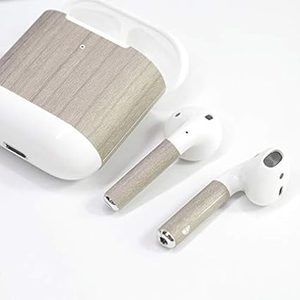 Amazon Airpods 2 ケース 保護ステッカー ラップカバースキン Bluetooth イヤホン Airpods 2 Genswood用 Ap2 Wood Easy4u イヤホン ヘッドホンケース